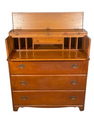 Desk/chest By FAMOUS REPRODUCTIONS NEW ENGLAND FURNITURE COMPANY.