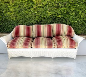 Fine Wicker Sofa 'Reflection Collection' By Lloyd Flanders