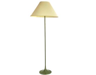 Rare 1970s Honi Chilo Olive Green Metal Tulip Base Floor Lamp