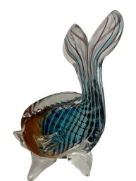 Stunning Murano Inspired Glass Fish Figurine
