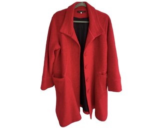 Wool Blend FA Concept Paris Red Wool Coat