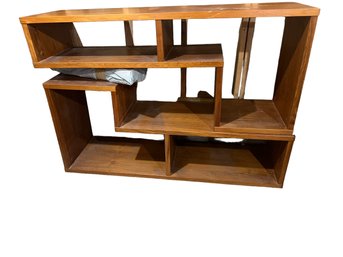 Pair Of Mid Century Inspired Cubed Shelving Units