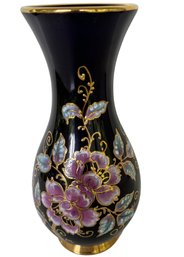 Vintage Hand Painted Gilt Vase From Greece