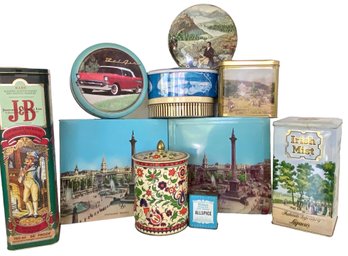 A Collection Of Vintage Tins