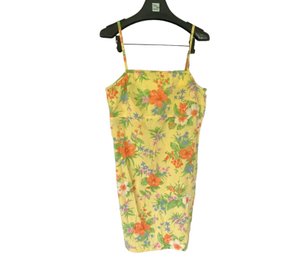 Vintage Lauren By Ralph Lauren Yellow Sun Dress