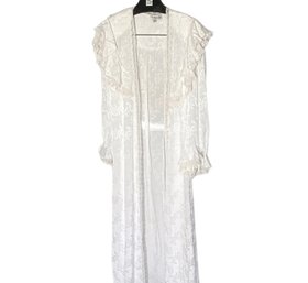 Vintage CHRISTIAN DIOR Lingerie Victorian Style Robe & Nightgown From Saks Fifth Avenue