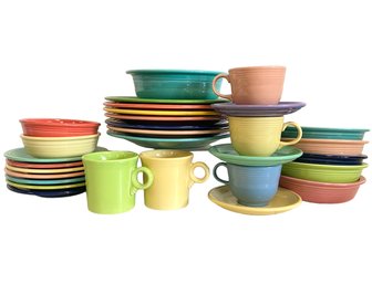 Large Collection Of Fiesta Ware Thirty Pieces (A)