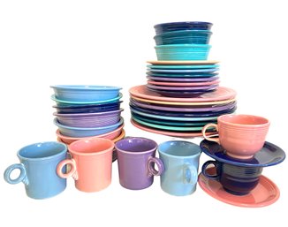 Large Collection Of Fiesta Ware Thirty- Five Pieces (B)