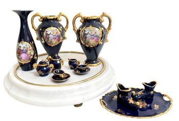 Collection Of Small French Goudeville & Other Limoges Objects