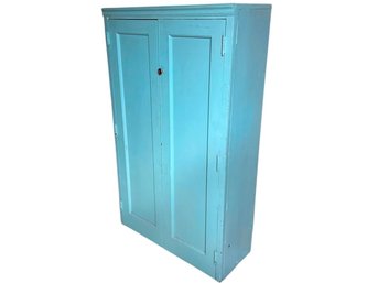 Cottage Style Vintage Wood Storage Cabinet