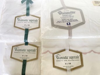 Old Stock Vintage Wamsutta 'Supercale' Twin Sheets