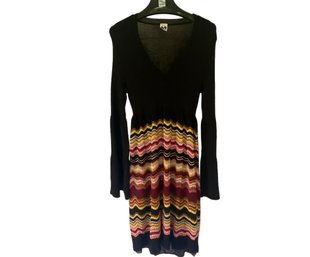 Vintage Missoni Black Knit Sweater Dress
