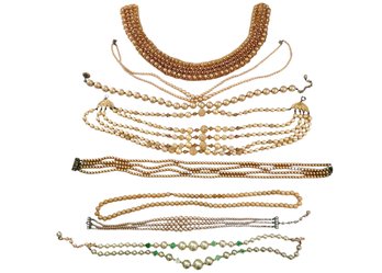 Vintage Pearl Costume Jewelry Collection