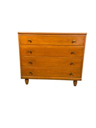 Mcm Whitney Furniture 4 Drawer Maple Dresser
