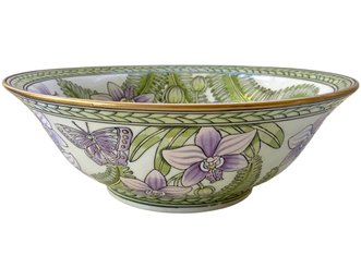 Vintage Andrea By Sadek 'Orchid Collection' Centerpiece Bowl