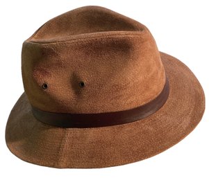 Vintage Suede Mens Hat By Shifter Associates (E)