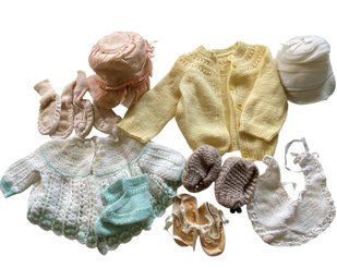 A Large Group Of 1960s Baby Clothing