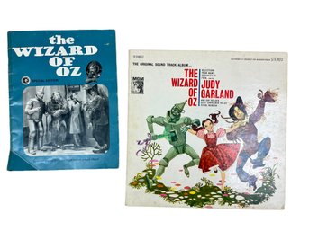 Collector's Duo: The Wizard Of Oz Sound Track LP And Motion Picture Booklet (1939) - Judy Garland