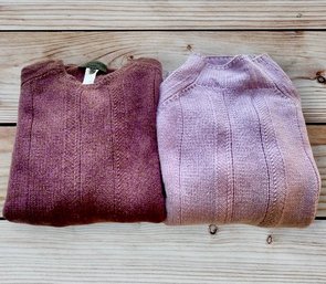 Two Italian Cashmere Sweaters By Les Copains