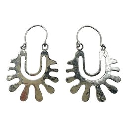 Vintage Mexican Sterling Silver Dangle Earrings