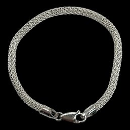 Beautiful Italian Sterling Silver Sparkly Snake Bracelet