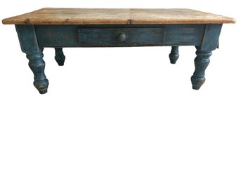 Rustic Farmhouse Painted Coffee Table