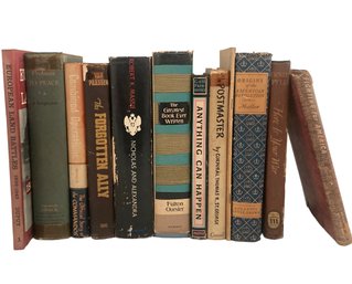 A Collection Of Vintage Novels Taking Place In Europe