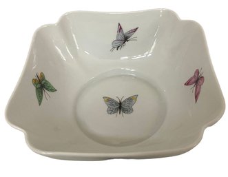 Vintage Chamari Limoge Fine China Butterfly Bowl