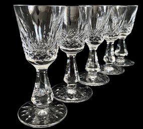 Five Vintage Waterford Crystal 'Kenmare'  Cordial Glasses