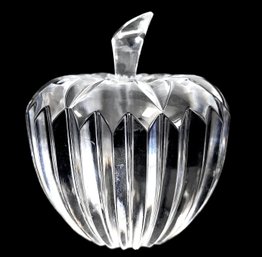 Vintage Waterford Cut Crystal Apple Paperweight