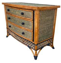 Fabulous 1970s Rattan And Bamboo Chest Of Drawers From Vietnam