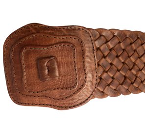 Vintage Moroccan Woven Leather Belt