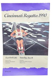 1990 'Cincinnati Regatta' Rowing Poster