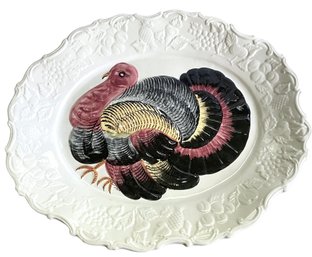 Vintage Italian Ceramic Turkey Platter