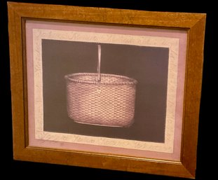 NANTUCKET BASKET  By Folk Artist MARY BETH BAXTER