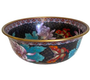 Vintage Chinese Cloisonne Enamel Bowl