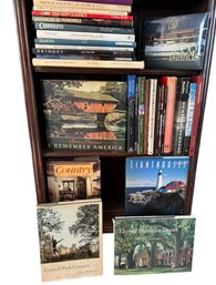 Huge Group Of Books On Gardening, New England Architecture, Cars