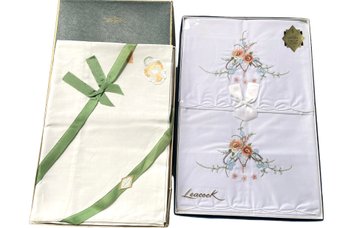 Two Sets Of Vintage Pillow Cases