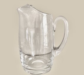 Heavy Hand Blown Crystal Pitcher