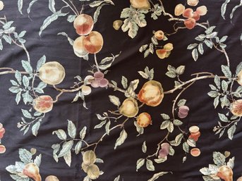 Three Yards Floral Fabric Remnant From Western Screen Print