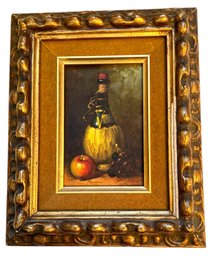 Small Signed Oil Painting On Board 'Still Life' By Riccard