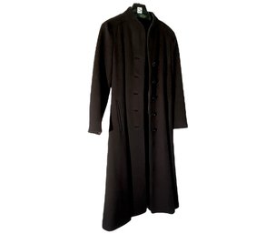Vintage Wool Full Length Coat By Green & Makofsky