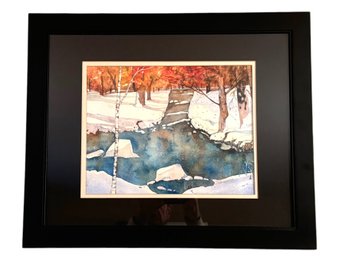 Signed Watercolors 'Landscape' By Cianci