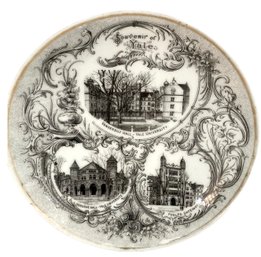 Rare YALE Antique Victoria Carlsbad Austrian Souvenir Plate