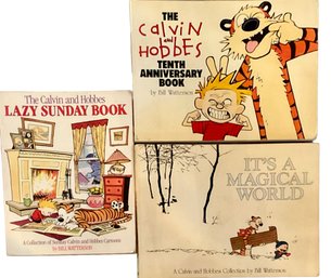 Trio Of 1990s CALVIN And HOBBIES COMIC BOOKS