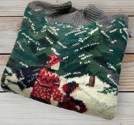 Vintage Lauren By Ralph Lauren Handknit Holiday Sweater