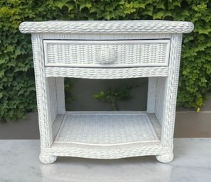 Vintage Wicker Night Table