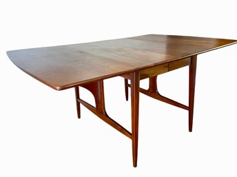 MCM Heywood Wakefield Drop Leaf Dining Table