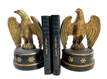 Vintage Borghese French Eagle Bookends