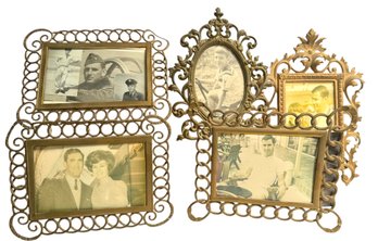 Grouping Of Vintage Brass Frames